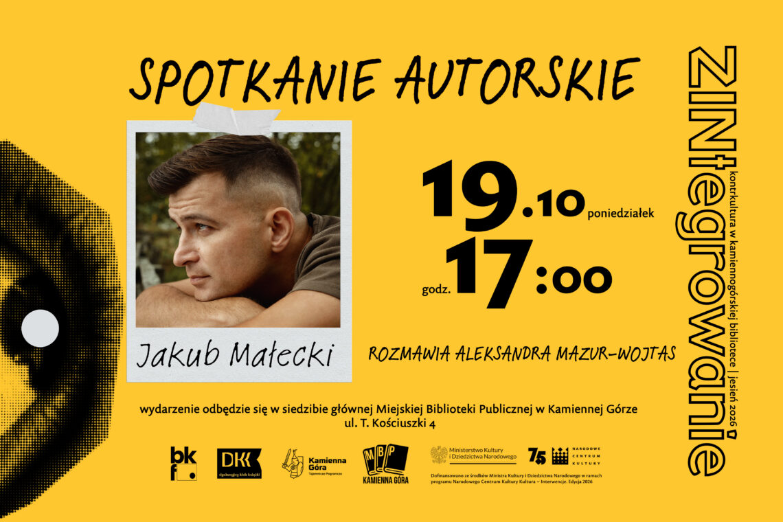 SPOTKANIE AUTORSKIE 19.10 | JAKUB MAŁECKI